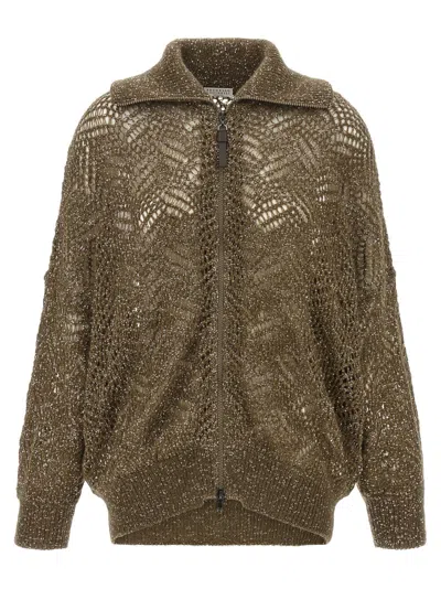Brunello Cucinelli Cardigan In Green
