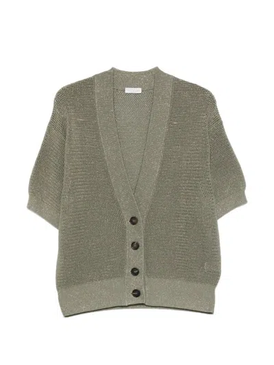 Brunello Cucinelli Cardigan In Green