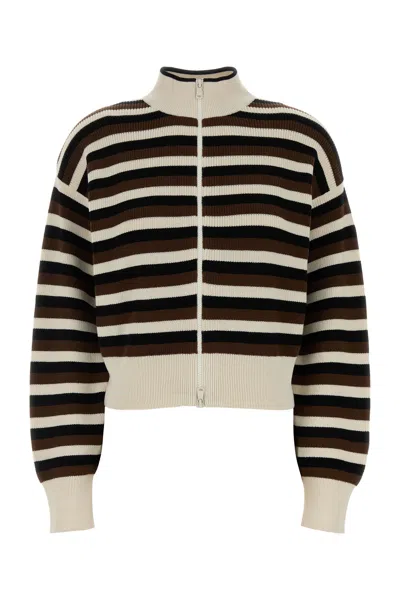 Brunello Cucinelli Embroidered Cotton Cardigan In Multi