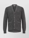 Brunello Cucinelli Cardigan Linen Blend Front Pockets