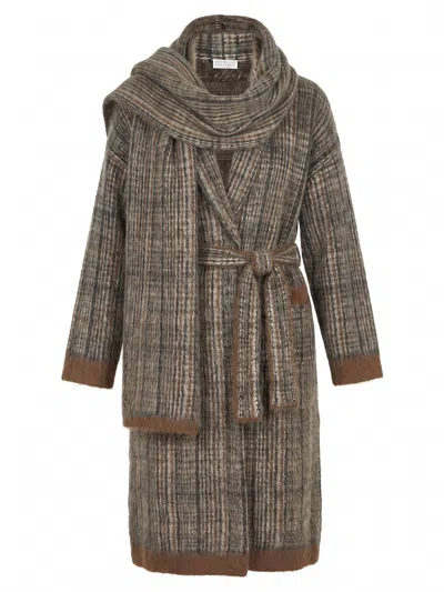 Brunello Cucinelli Cardigan In Blue