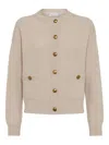 Brunello Cucinelli Cardigan In Sand