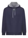 Brunello Cucinelli Leisure Sweatshirt In Blue