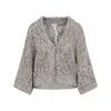 Brunello Cucinelli Cardigan Treccia Women In Gray