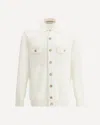 Brunello Cucinelli Wool And Cashmere Western Shirt In White