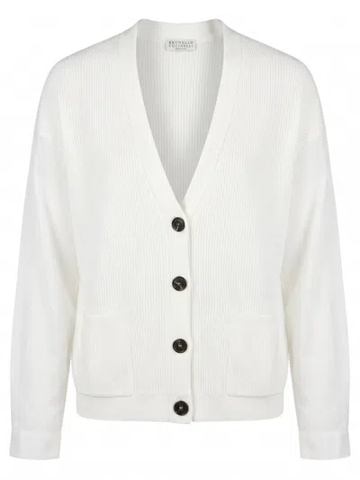 Brunello Cucinelli Cardigan In White