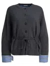 Brunello Cucinelli Women Cardigan With Belt In Black