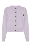 Brunello Cucinelli Monili-detail Cardigan In Lilac