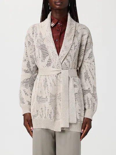 Brunello Cucinelli Cardigan Woman  In Neutral
