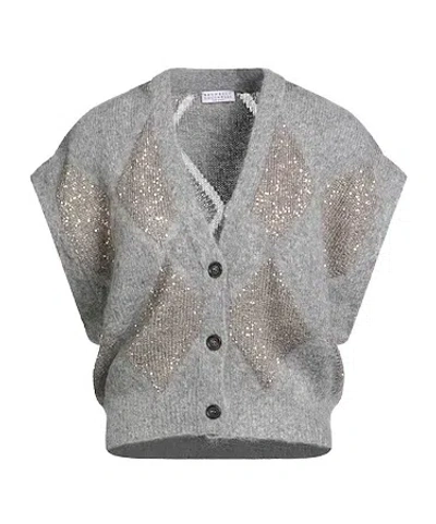 Brunello Cucinelli Cardigans In Gray
