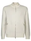 Brunello Cucinelli Ivory Double Full Zip Cardigan In White