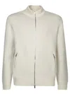 Brunello Cucinelli Ivory Double Full Zip Cardigan In White