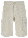 Brunello Cucinelli Grey Solid Shorts