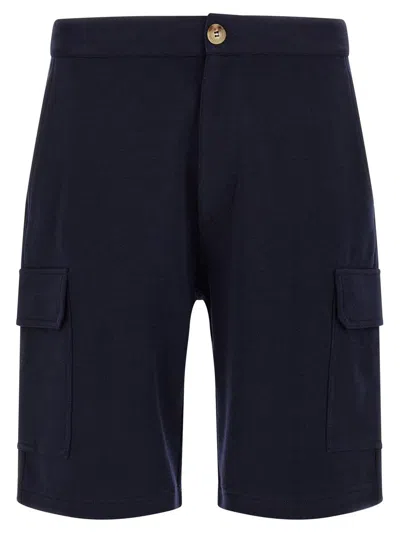 Brunello Cucinelli Bermuda Shorts Cargo Style Multiple Pockets In Black