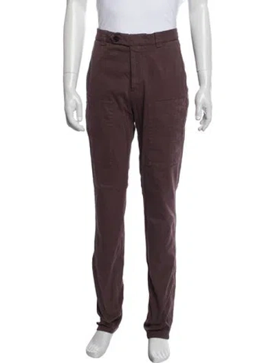 Pre-owned Brunello Cucinelli Cargo Pants In Burgundy