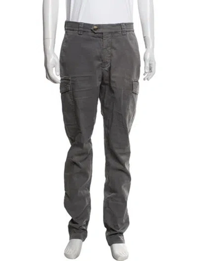 Pre-owned Brunello Cucinelli Cargo Pants In Grey
