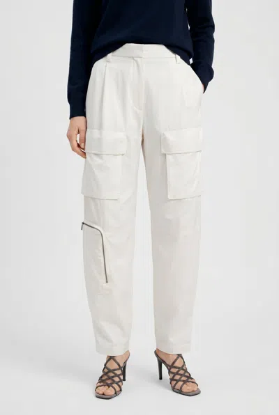 Brunello Cucinelli Cargo Pants In White
