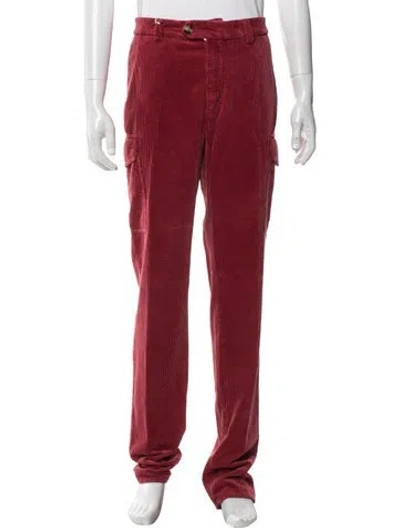 Pre-owned Brunello Cucinelli Cargo Pants W/ Tags In Red