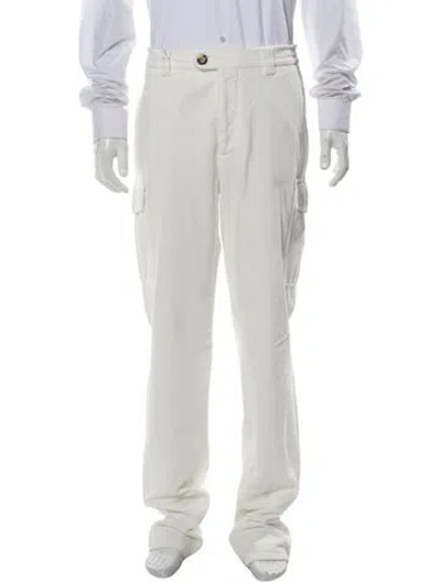 Pre-owned Brunello Cucinelli Cargo Pants W/ Tags In White