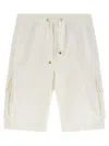 Brunello Cucinelli Cargo Pocket Bermuda Shorts Bermuda And Short White In Gray