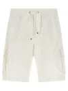Brunello Cucinelli Cargo Pocket Bermuda Shorts Bermuda And Short White In White