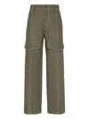 Brunello Cucinelli Cargo-pocket Cotton Trousers In Green