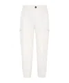 Brunello Cucinelli Cargo-pocket Cropped Trousers In Red