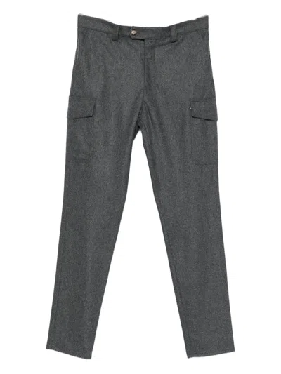 Brunello Cucinelli Cargo-pocket Trousers In Gray