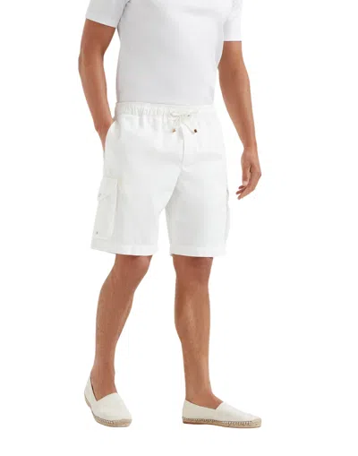 BRUNELLO CUCINELLI CARGO-POCKETS SHORTS