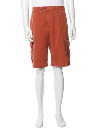 Pre-owned Brunello Cucinelli Cargo Shorts In Orange
