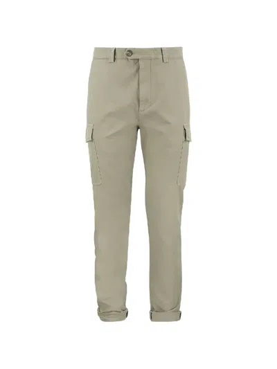Brunello Cucinelli Cargo Straight-leg Trousers In Green