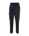 Brunello Cucinelli Women's Sartorial Cargo Trousers In Black