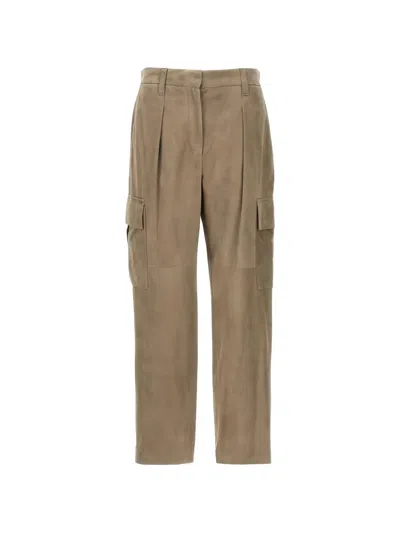 Brunello Cucinelli Cargo-pocket Trousers In Brown