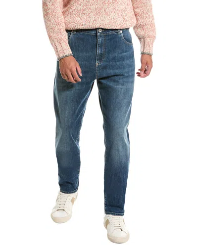 Brunello Cucinelli Carrot Fit Jean In Blue