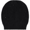 Brunello Cucinelli Cashmere And Silk Beanie In Lignite Grey