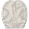 Brunello Cucinelli Cashmere And Silk Beanie In Pearl Grey