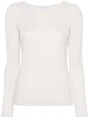 Brunello Cucinelli Women's Cashmere And Silk Sparkling Lightweight Sweater In White