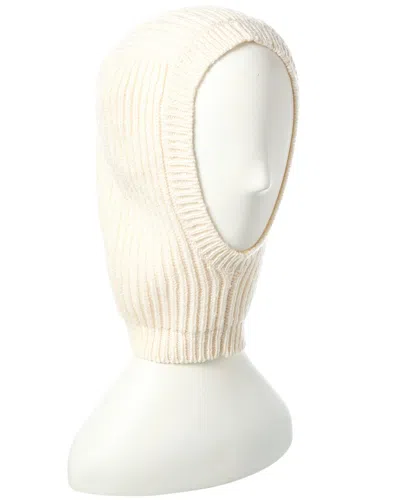 Brunello Cucinelli Cashmere & Silk-blend Hood In White