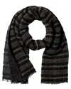 Brunello Cucinelli Cashmere & Silk-blend Scarf In Black