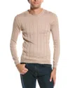 Brunello Cucinelli Ribbed Cashmere Blend Sweater With Crew Neck
