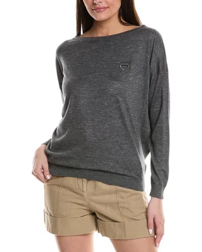 Brunello Cucinelli Cashmere & Silk-blend Sweater In Multi