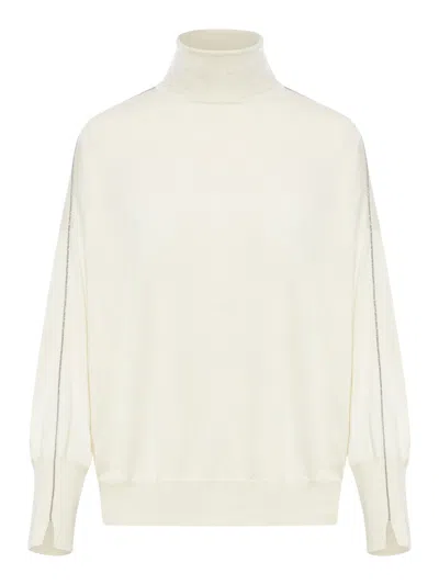 BRUNELLO CUCINELLI CASHMERE AND SILK BLEND SWEATER