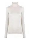 Brunello Cucinelli Roll-neck Jumper In Blanco