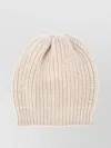 Brunello Cucinelli Cashmere And Silk Diamond Yarn Knit Beanie