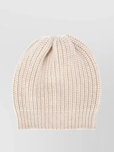 Brunello Cucinelli Cashmere And Silk Diamond Yarn Knit Beanie