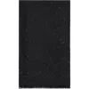 Brunello Cucinelli Cashmere And Silk Diamond Yarn Scarf In Lignite Grey