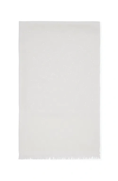 Brunello Cucinelli Frayed-hem Oversized Scarf In White