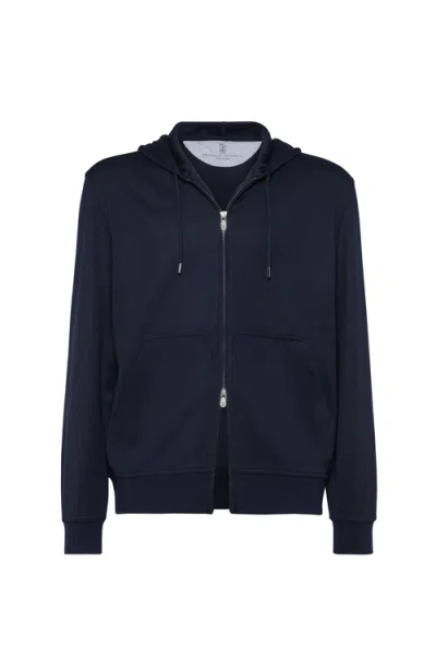 BRUNELLO CUCINELLI BRUNELLO CUCINELLI CASHMERE AND SILK FRENCH TERRY SWEATSHIRT