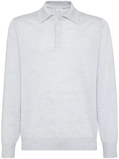 BRUNELLO CUCINELLI BRUNELLO CUCINELLI CASHMERE AND SILK KNITTED POLO
