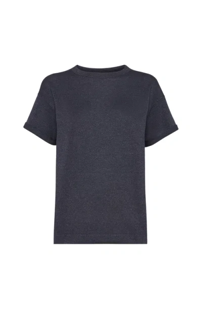 Brunello Cucinelli Cashmere And Silk Lightweight Sweater In Black